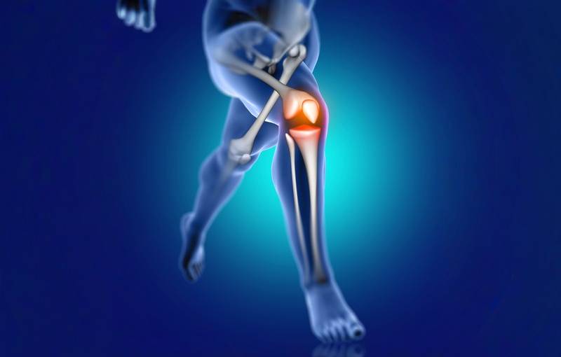 Ilustración de tratamiento para lesión de menisco